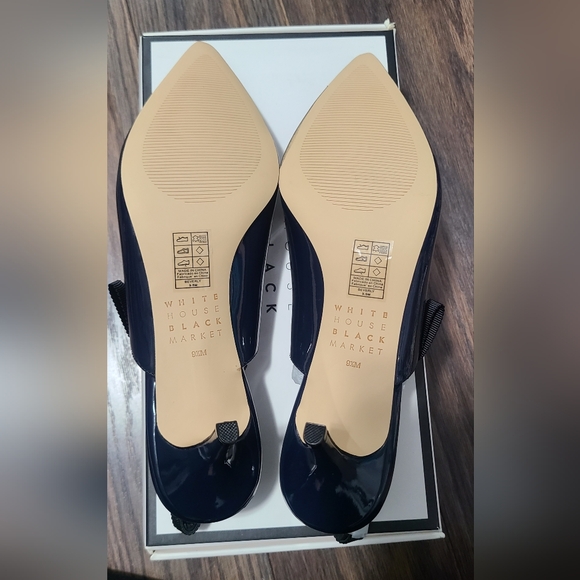 NIB White House Black Market Navy/Black Beverly Pumps - 9.5 - Picture 6 of 7
